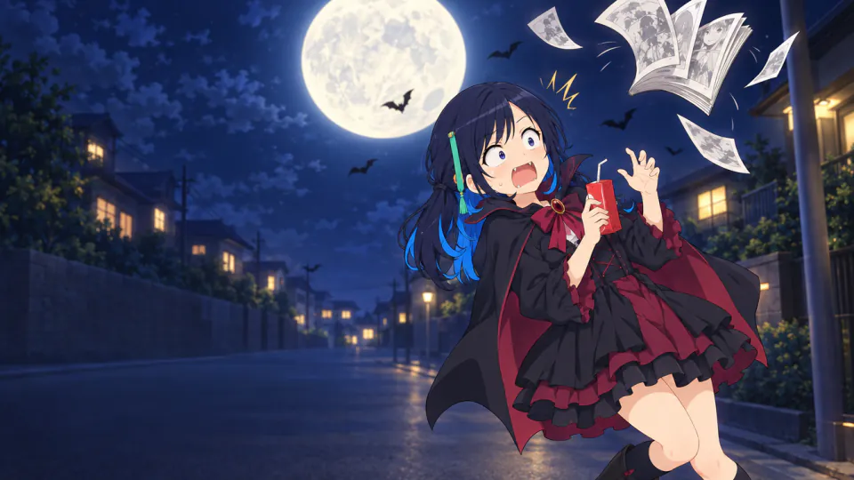 ちゃんと吸えない吸血鬼ちゃんの続きを案内するしおり