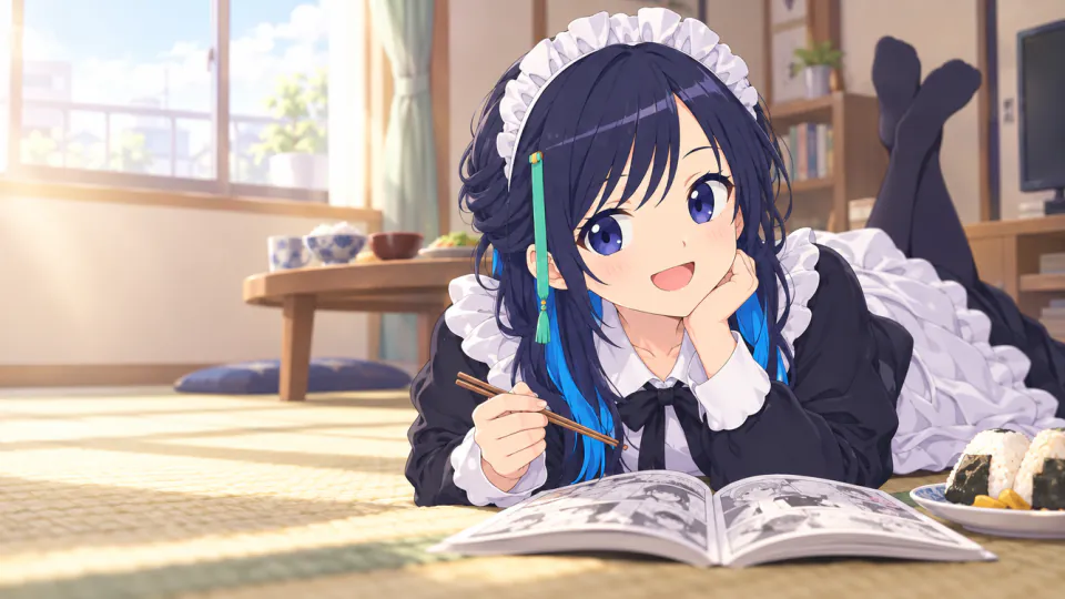メイドさんは食べるだけの続きを案内するしおり